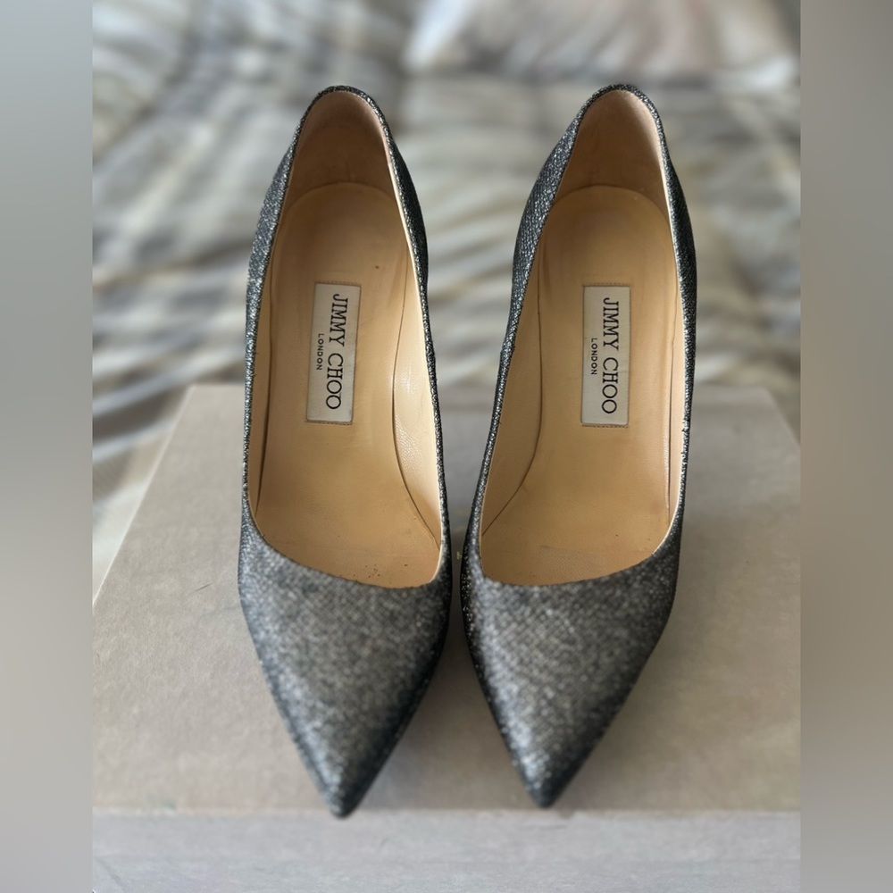 Jimmy Choo Ruby Glitter Platform Pump - image 1